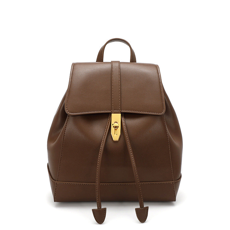 Nueva mochila de piel de vaca de moda para mujer