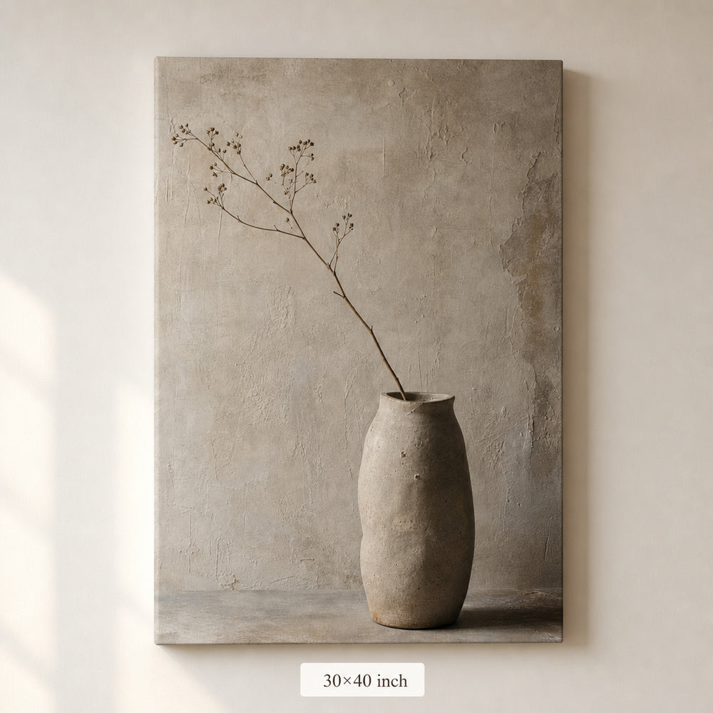 Wabi Sabi Ceramic Vase Canvas Wall Art - 07_sku_30x40_wall