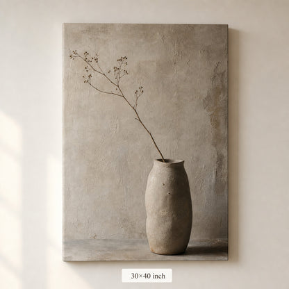 Wabi Sabi Ceramic Vase Canvas Wall Art - 07_sku_30x40_wall