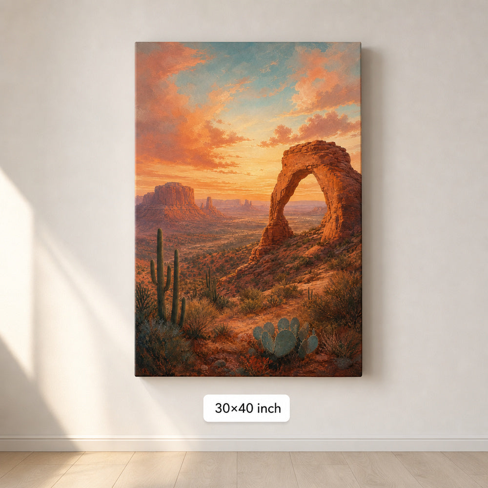 Southwestern Desert Arch Canvas Wall Art - 07_sku_30x40_wall