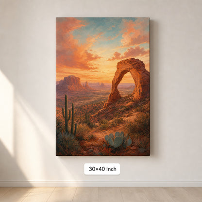 Southwestern Desert Arch Canvas Wall Art - 07_sku_30x40_wall