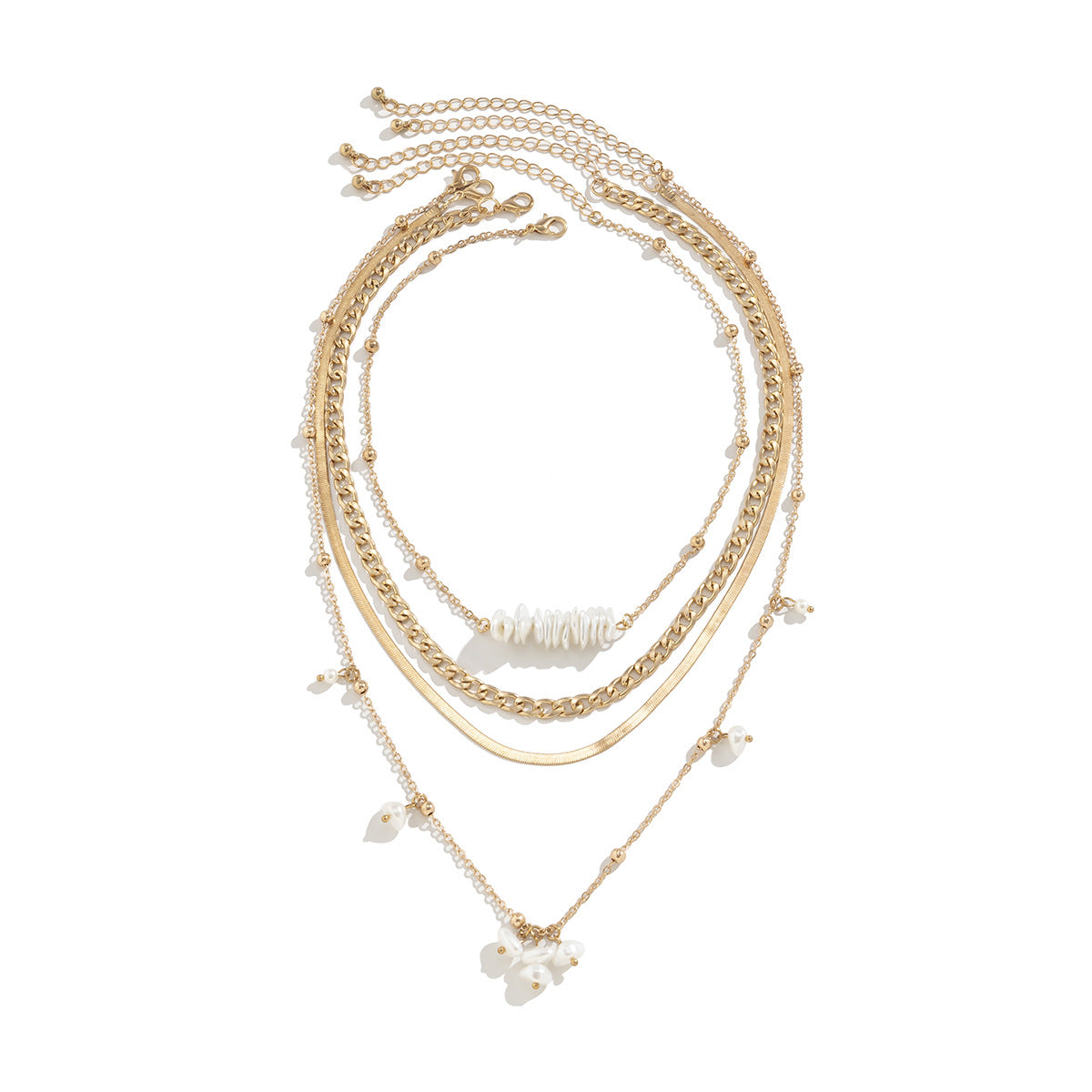 Sweet Cool Style Set Imitation Pearl Spicy Girl Necklace