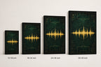 Emerald Gold Coordinate Soundwave Soccer Canvas Wall Art canvas size comparison