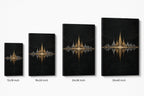 Silver Champagne Victory Soundwave Soccer Canvas Wall Art canvas size comparison