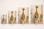 Sunglasses Giraffe Toilet Canvas Wall Art 02 canvas size comparison