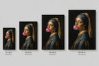 Classical Girl Bubblegum Canvas Wall Art canvas wall art