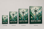 Seattle 2026 Emerald Roar Soccer Canvas Wall Art 05 canvas size comparison