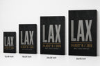 LAX Airport Code Coordinates Canvas Wall Art canvas wall art