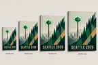 Seattle 2026 Emerald Roar Soccer Canvas Wall Art 02 canvas size comparison