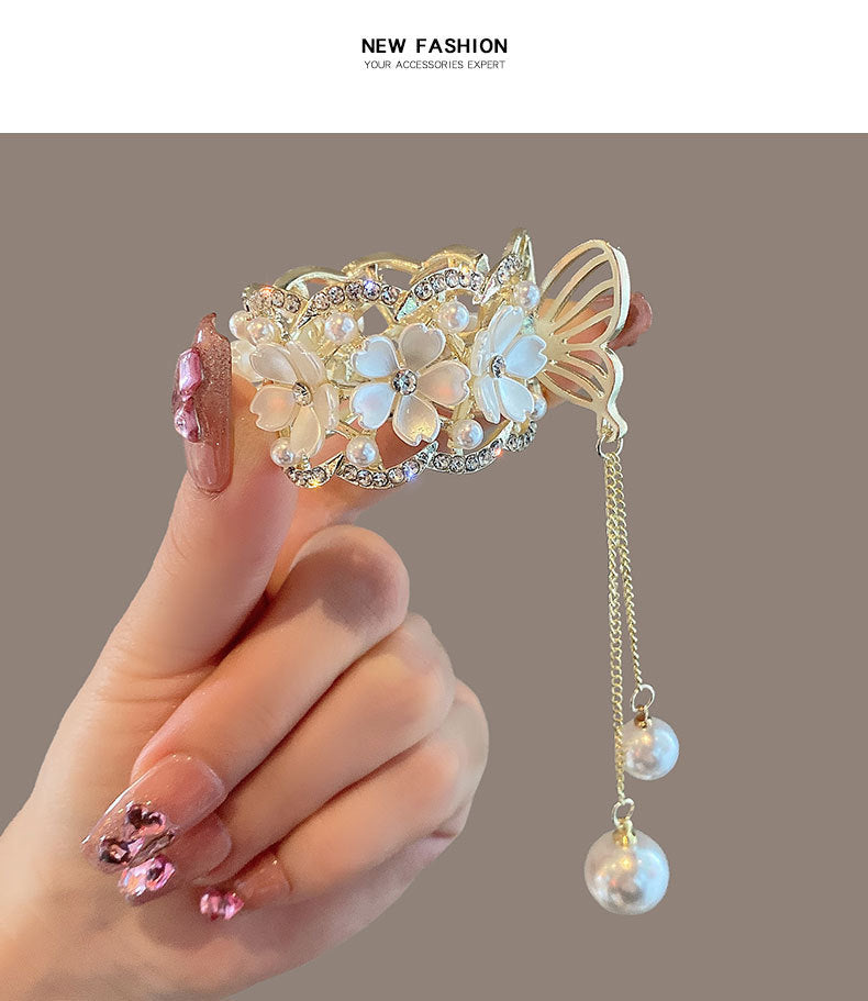High ponytail clip fixed hair clip butterfly hair clip