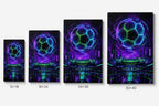 Hologram Ball City Soccer Canvas Wall Art canvas wall art