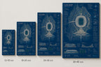 Host City Stadium Masterplan Canvas Wall Art canvas size comparison