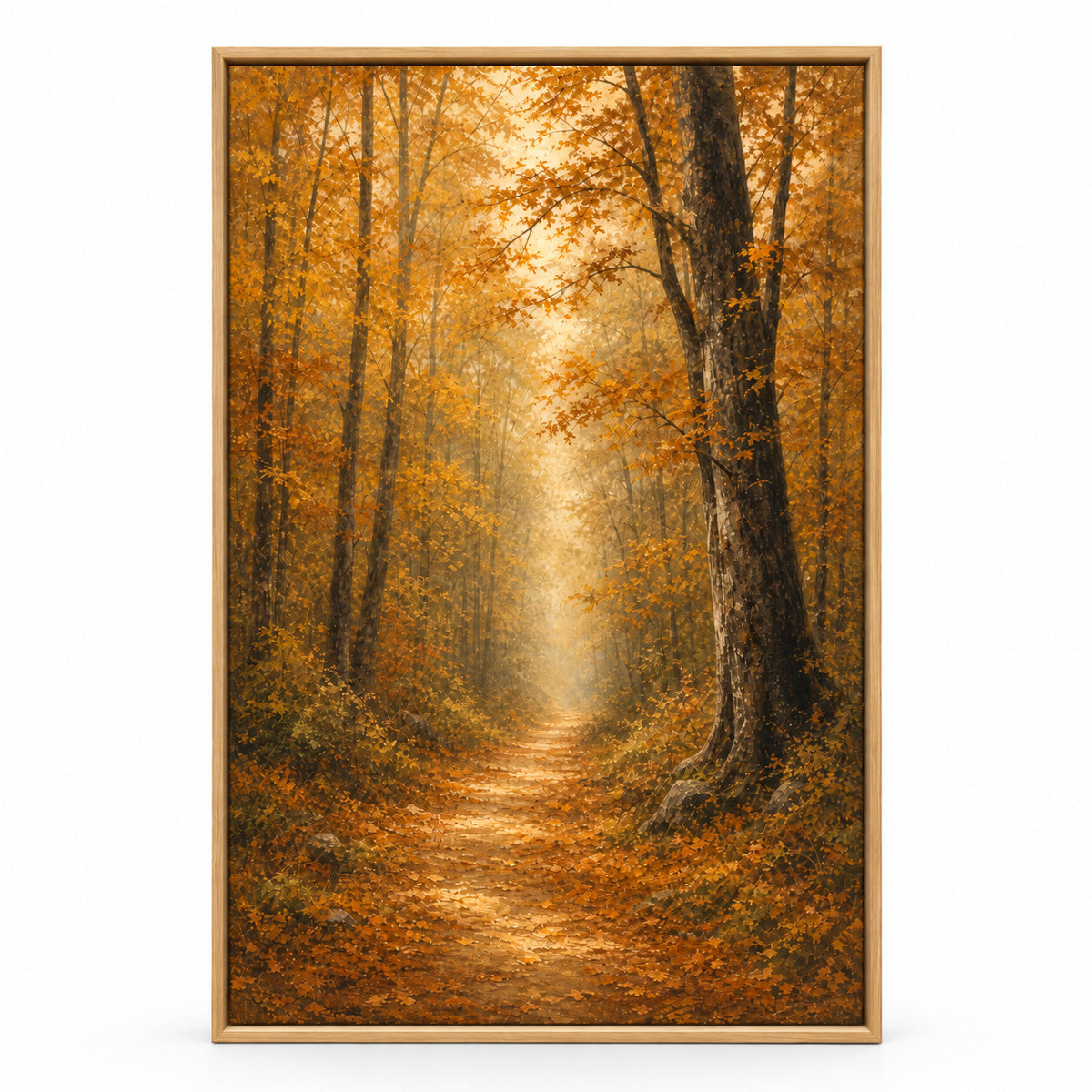 Autumn Forest Canvas Painting for Living Room Decor | brown_sku