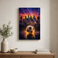 Los Angeles soccer wall art 12x18 inch canvas