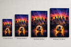 Los Angeles soccer wall art canvas size comparison