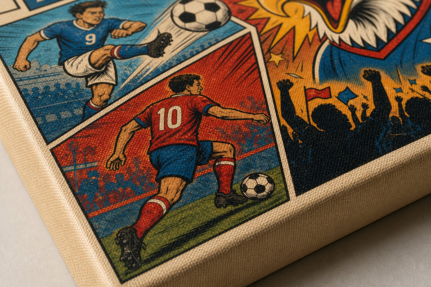 Canvas print detail