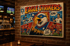 Sports pub wall mockup