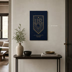 12×18 inch thin wrapped canvas wall mockup