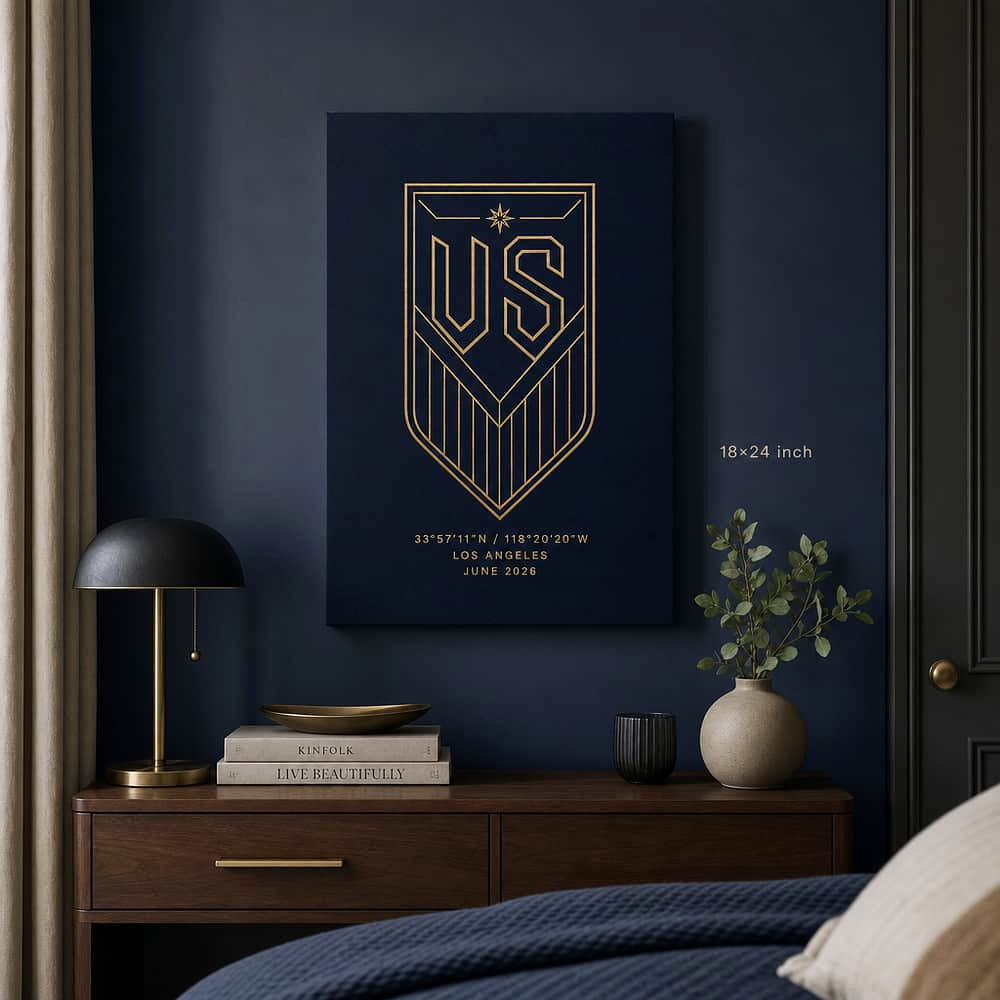 18×24 inch wrapped canvas wall mockup