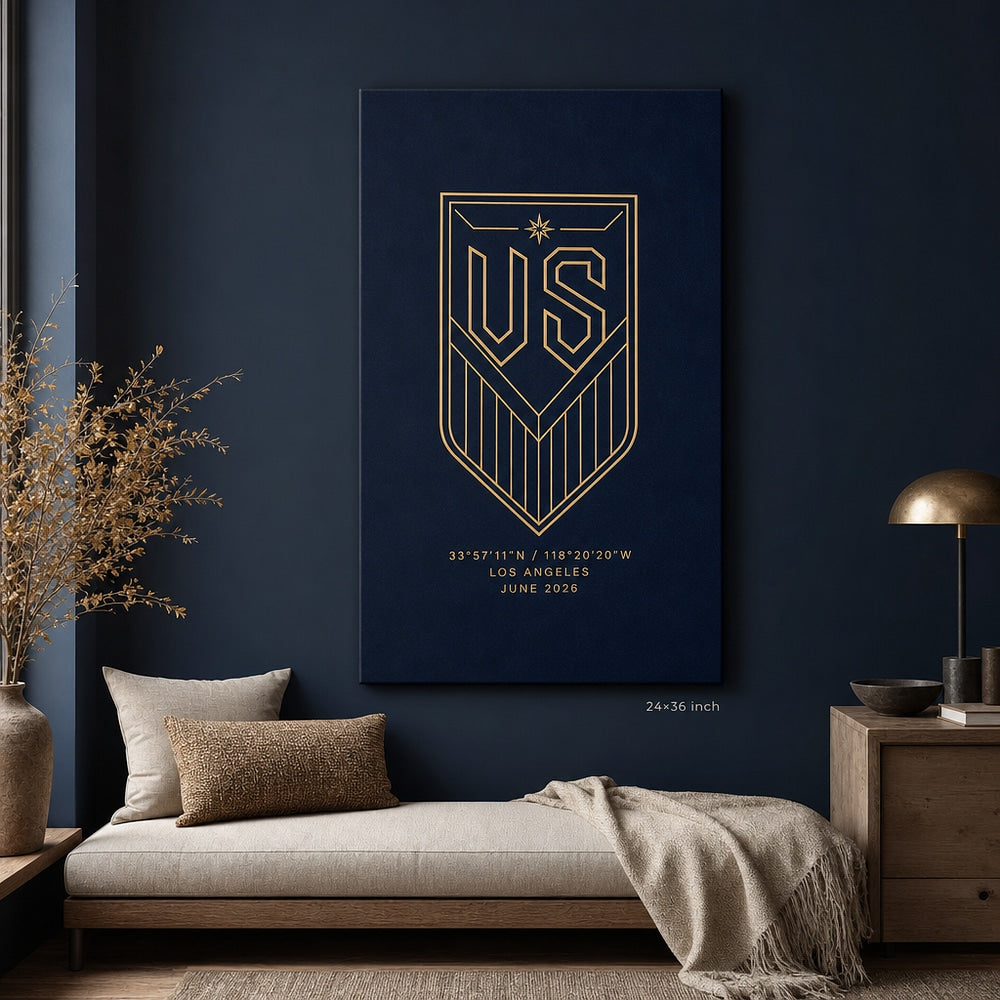 24×36 inch wrapped canvas wall mockup