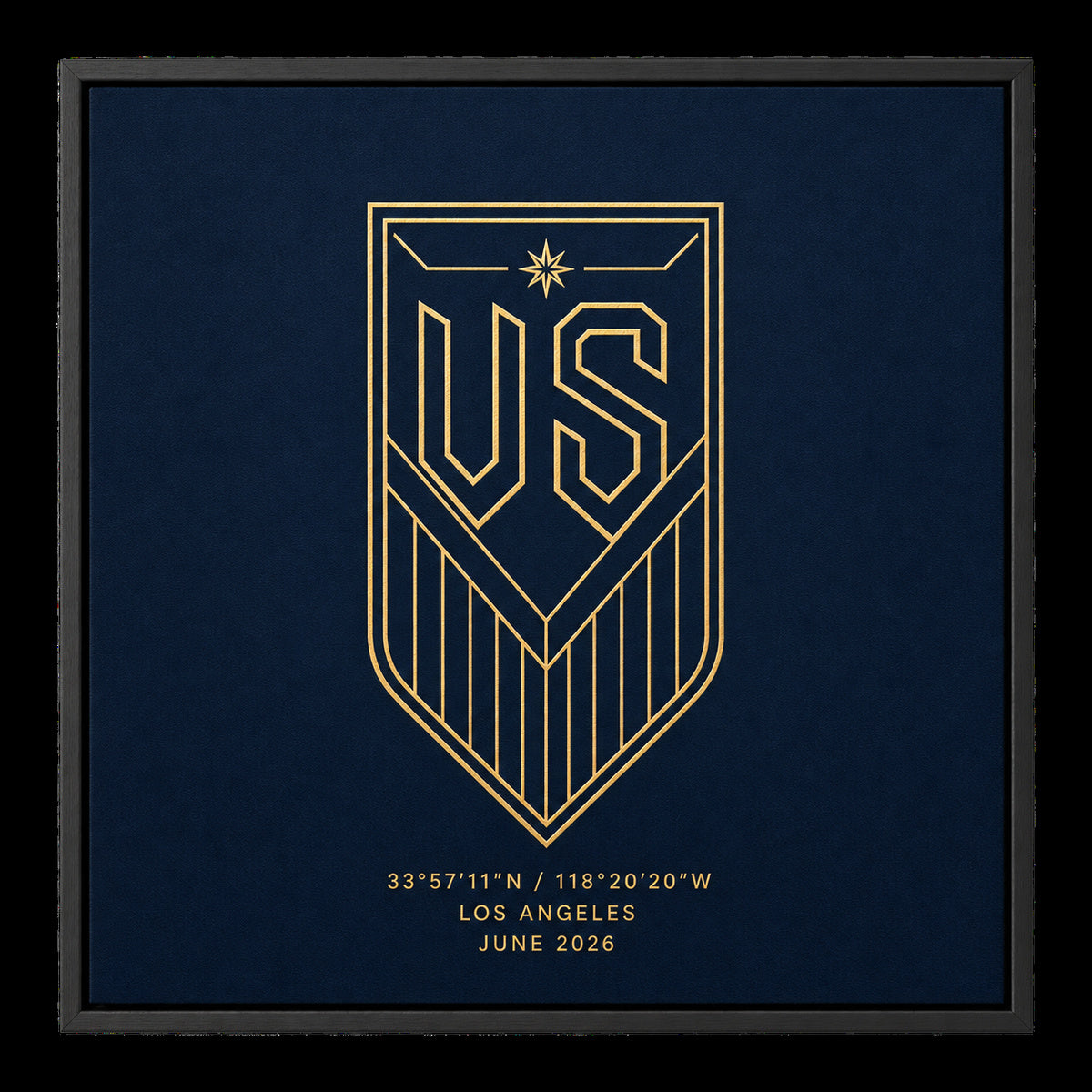US Soccer Night Los Angeles 2026 Canvas Painting Wall Decor | black_sku
