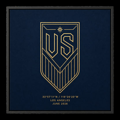 US Soccer Night Los Angeles 2026 Canvas Painting Wall Decor | black_sku