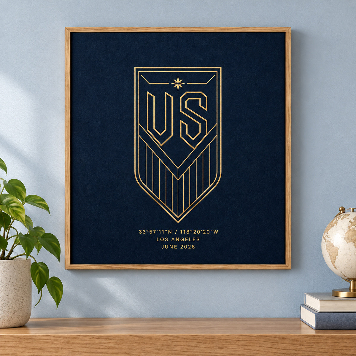 US Soccer Night Los Angeles 2026 Canvas Painting Wall Decor | brown_independent_close