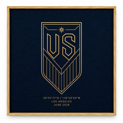 US Soccer Night Los Angeles 2026 Canvas Painting Wall Decor | brown_sku