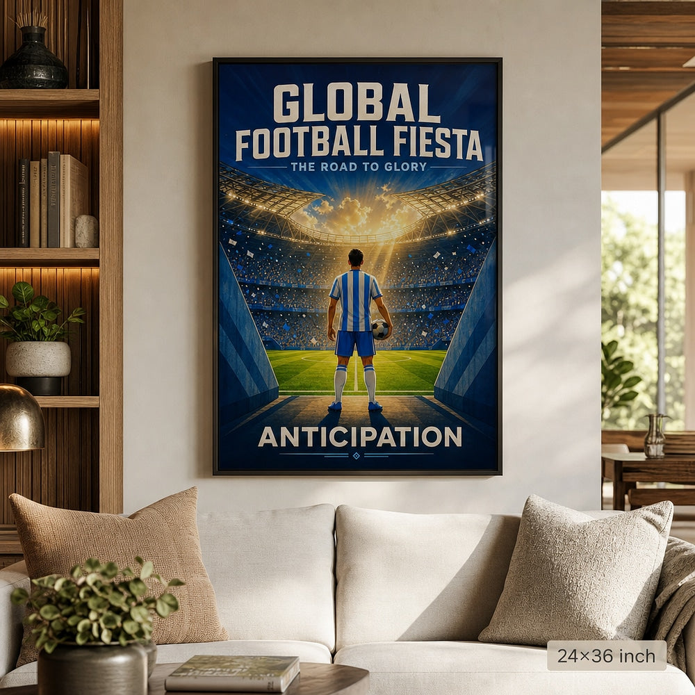 24×36 inch wrapped canvas realistic wall mockup