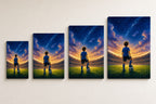 Dream Big Soccer Boy Canvas Wall Art canvas size comparison