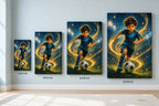 Future Soccer Star Wall Art Canvas canvas size comparison