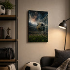 Last Minute Goal Soccer Canvas Wall Art 12×18 inch thin wrapped canvas wall mockup