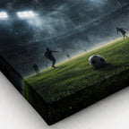 Stadium Lights Soccer Canvas Wall Art canvas print detail