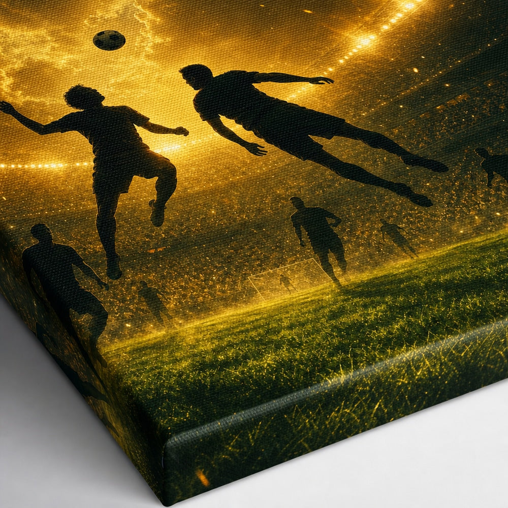 The Beautiful Game Soccer Canvas Wall Art canvas print detail
