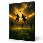 The Beautiful Game Soccer Canvas Wall Art white background 3D right side wrapped canvas main image