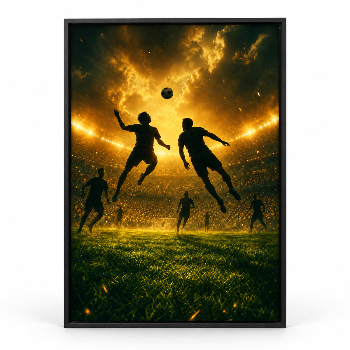 The Beautiful Game Soccer Sports Canvas Painting Wall Decor | black_sku