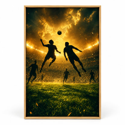 The Beautiful Game Soccer Sports Canvas Painting Wall Decor | brown_sku