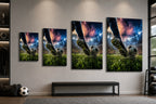 Match Day Energy Soccer Canvas Wall Art canvas size comparison