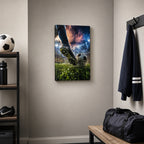 Match Day Energy Soccer Canvas Wall Art 12×18 inch thin wrapped canvas wall mockup