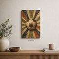 Classic Soccer Ball Canvas Wall Art 12×18 inch thin wrapped canvas wall mockup