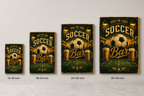 Soccer Bar Wall Art Canvas canvas size comparison