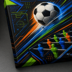 Game Room Football Canvas Wall Art canvas print detail