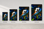 Game Room Football Canvas Wall Art canvas size comparison