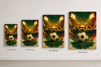 Match Day Wall Art Soccer Canvas canvas size comparison