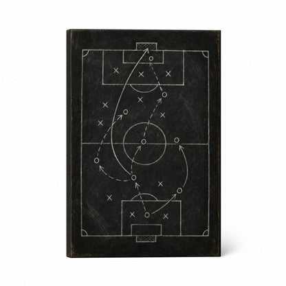 Chalkboard Tactical Soccer Sports Canvas Painting Wall Decor - soccer canvas wall art by JOJOShop