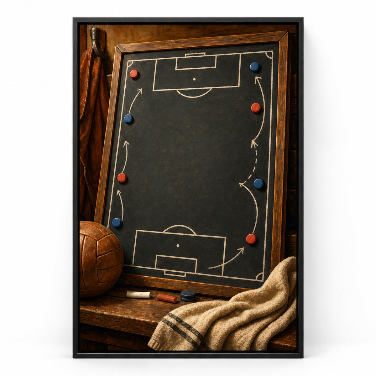 Custom Coach Dad Master Plan Canvas Painting Wall Decor | black_sku