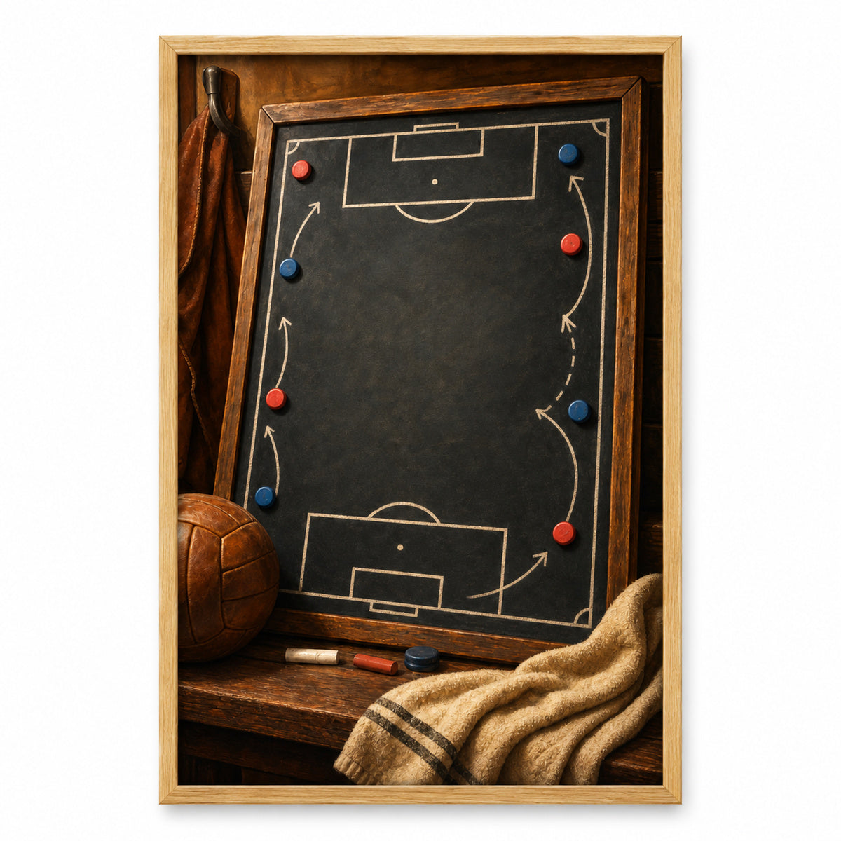 Custom Coach Dad Master Plan Canvas Painting Wall Decor | brown_sku