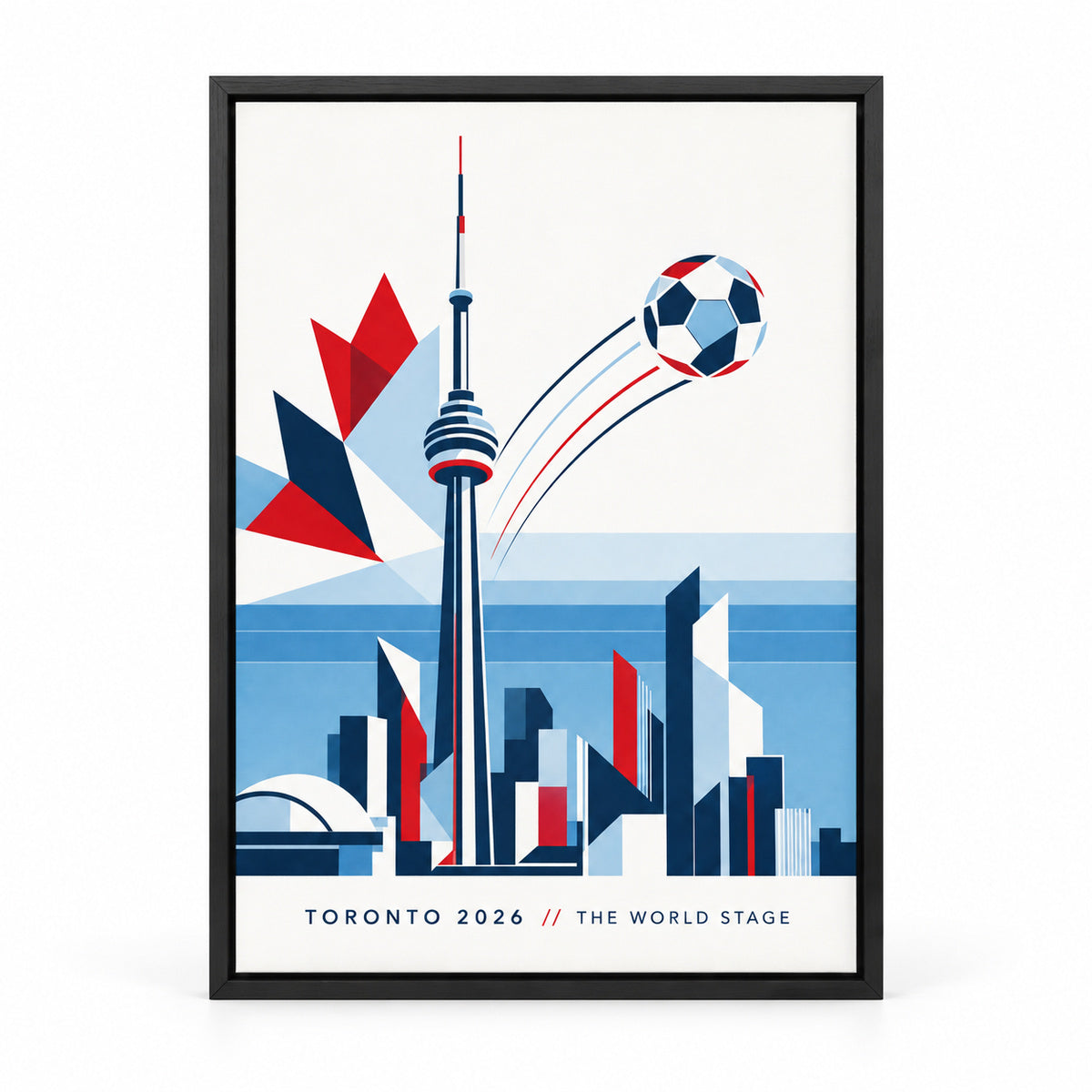 Toronto 2026 World Stage Soccer Canvas Painting Wall Decor | black_sku