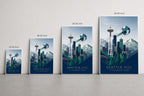 Seattle 2026 World Stage Soccer Canvas Wall Art size comparison
