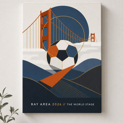 Bay Area 2026 World Stage Soccer Canvas Wall Art sku 18x24